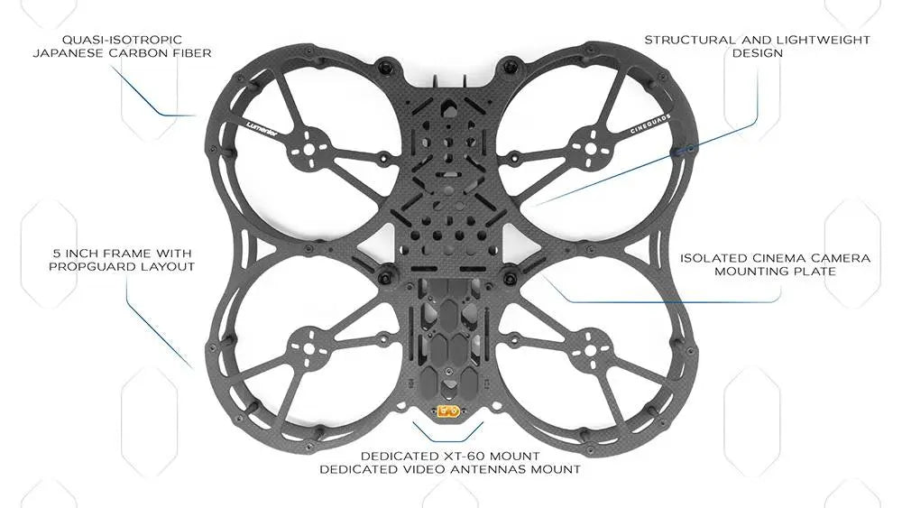 Lumenier QAV-PRO Whoop 5" Cinequads Edition - Frame Kit