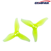 GEMFAN HURRICANE 2023-3 TRI BLADE PROP 4CW+4CCW YELLOW 1MM