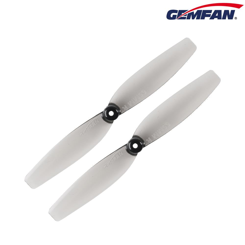 Gemfan 65mm 2 blade propeller 1mm hole Clear Grey 4xCW 4xCCW