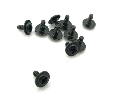 Diatone m1.7*4*5 round head cross screw black (10pcs)