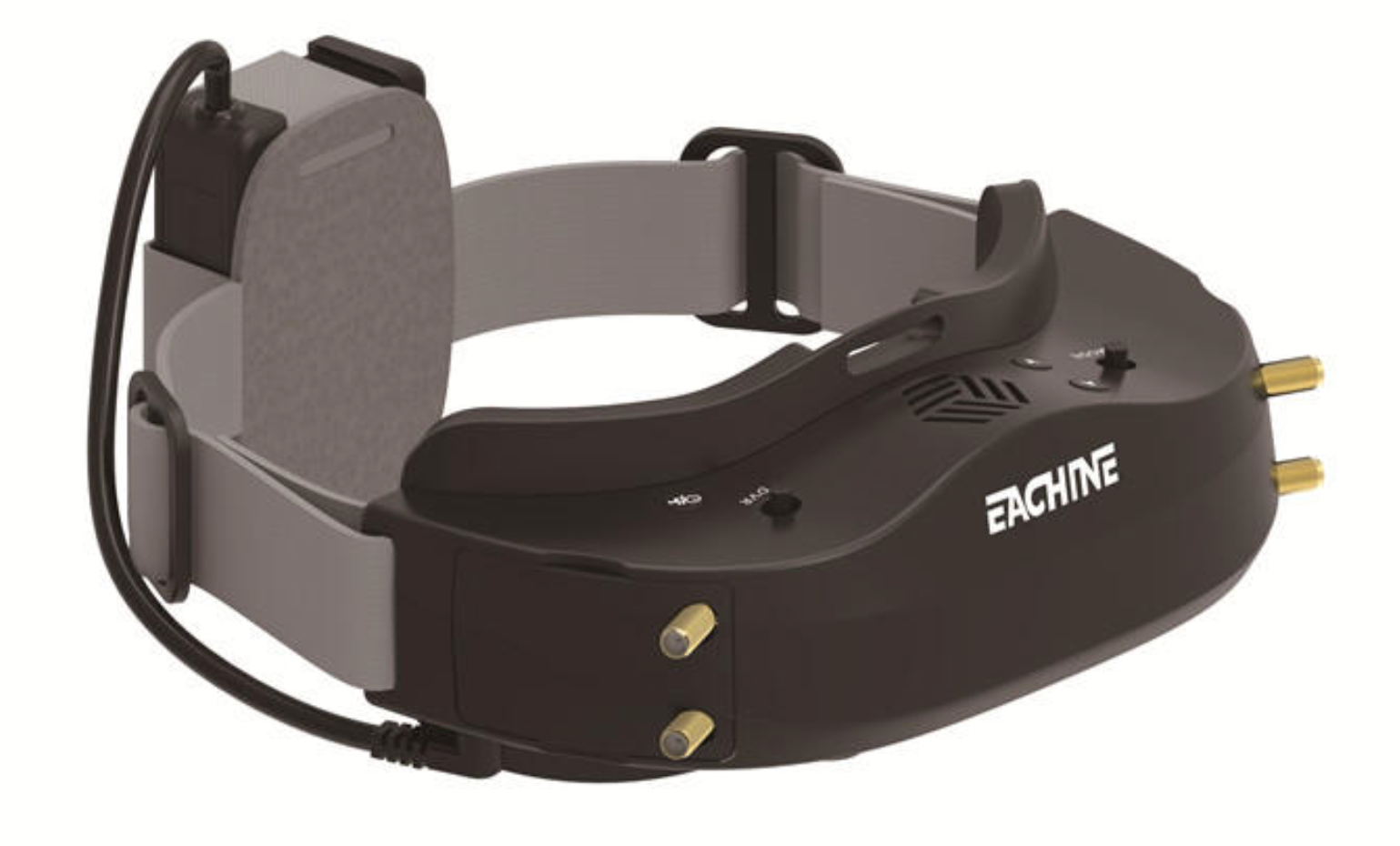Eachine EV300D 1280*960 5.8G 72CH Dual True Diversity HDMI FPV Goggles Built-in DVR Focal Length Adjustable With Chargeable Battery Case - BLACK