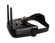 Eachine VR009 5.8G 40CH Auto-Searching Double Antennas mini FPV Goggles 3.0 Inch 480*320 LCD Screen Built-in Battery for RC Drone Beginner - BLACK