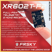 CROSSOVER RX XR602T-F2(FRSKY-D16) SBUS/FPORT/RSSI/Full-RFPower/TELEM/D-ANT MicroFPVRX