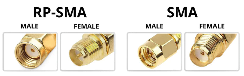 RP-SMA male to SMA Male Plug 90 Degree