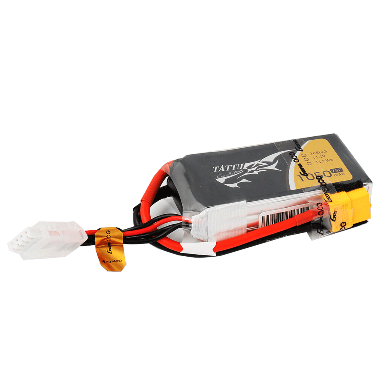 Tattu 1050mAh 3S 75C LiPo Battery with XT60 plug for FPV racing and freestyle drones