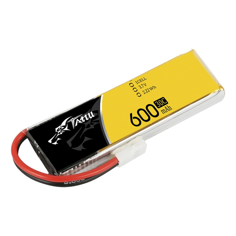 Tattu 600mAh 1S 3.7V 30C LiPo Battery with Molex Connector