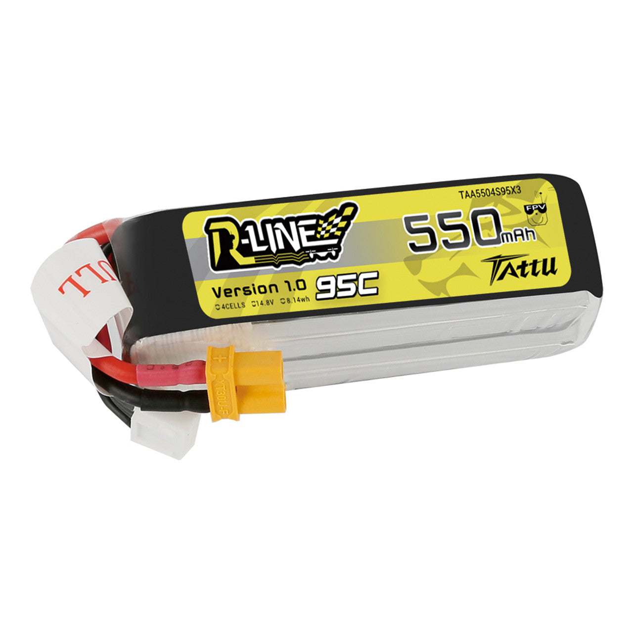 Tattu R-Line 550mAh 4S 95C LiPo Battery with XT30