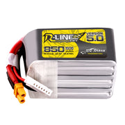 Tattu R-Line Version 5.0 850mAh 6S 22.2V 150C LiPo Battery with XT30 Plug