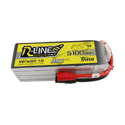 Tattu R-Line 22.2V 5100 mah 6S 95C FPV Lipo Battery