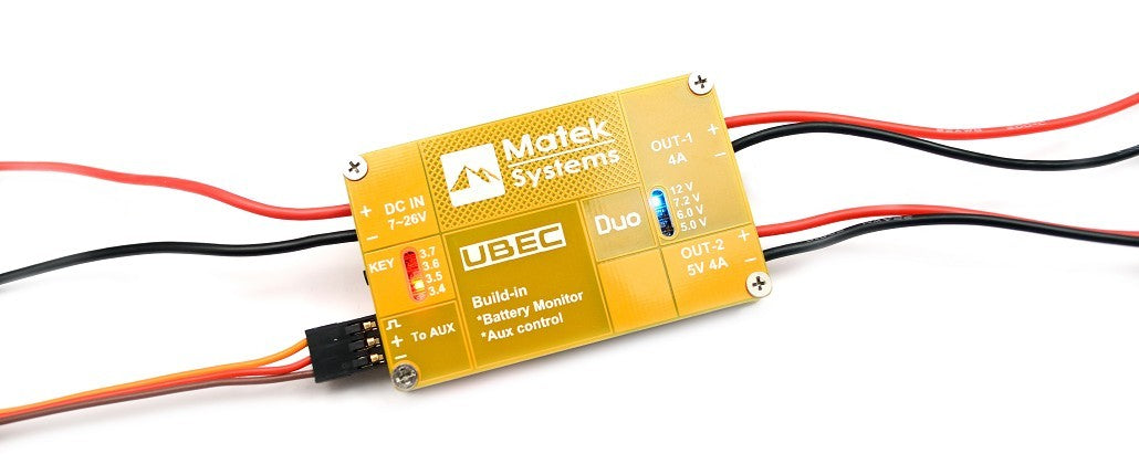 Matek UBEC DUO, 4A/5~12V & 4A/5V