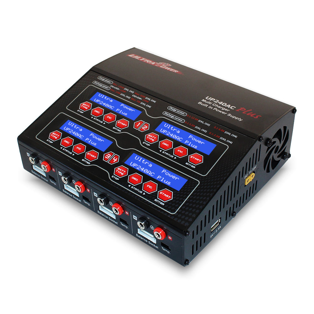 ULTRA POWER UP240AC Plus 4x60W Four Channels AC/DC Charger