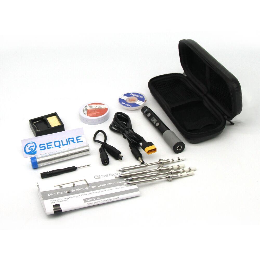 SQ-D60B Micro Electric Soldering Iron Set with Tool Kit Sequre
