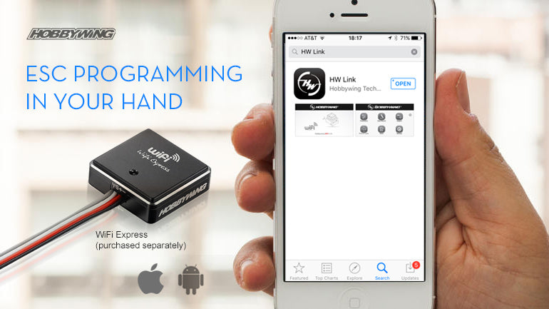 Hobbywing Wifi Express ESC Program for XERUN EZRUN Platinum SEAKING PRO