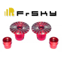 FrSky Vantac M4 4mm CNC Aluminum UMBRELLA Gimbal Stick Ends Red