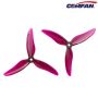 Gemfan Hurricane 51499 Durable 3 Blade Propeller (2CW+2CCW) Clear Purple