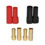 Amass XT150 (w/6mm Gold) Connectors - Red & Black (5 pair per pack)