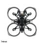 Flywoo FlyLens 75 Analog \ Vista \ Walksnail \ HDZero Frame kit V1.3（14mm Came Size）Clear Black