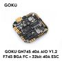 Flywoo  GOKU GN 745 40A AIO BL_32 V1.2 (MPU6000 ) 25.5 X 25.5 5V/9V (1MB FLASH)