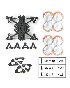 AxisFlying AirForce PRO X8-2.5 inch- Frame Kit (Black Color Guards)