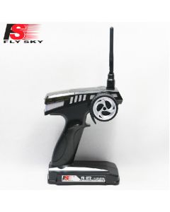 Flysky FS-GT2 Transmitter with FS-GR3E Receiver FS GT2 RC Remote Control 2.4G 2CH Radio Model Rc Car Boat Black silver