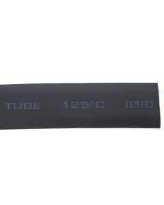 8mm Heat Shrink Tube - BLACK (1mtr)