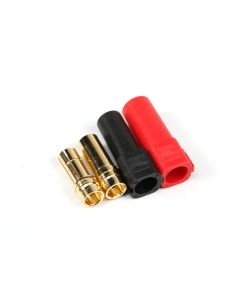 Amass XT150 (w/6mm Gold) Connectors - Red & Black (5 pair per pack)