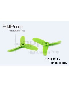 HQ Prop Tri Blade 3*3*3 Green (2 CW & 2 CCW)