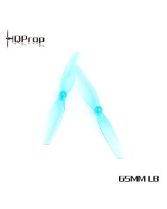 HQ PROP MICRO PROP 65MM (5CW+5CCW)-POLY CARBONATE-1.5MM SHAFT BLUE