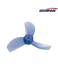 GEMFAN 35MM DURABLE TRI-BLADE PROPELLERS 1MM SHAFT (4CW+4CCW)  CLEAR BLUE