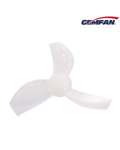 GEMFAN 35MM DURABLE TRI-BLADE PROPELLERS 1MM SHAFT (4CW+4CCW)  MILKY WHITE