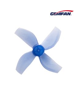 GEMFAN 35MM DURABLE QUAD-BLADE PROPELLERS 1MM SHAFT (4CW+4CCW) - BLUE