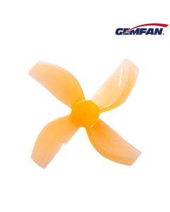 GEMFAN 35MM DURABLE QUAD-BLADE PROPELLERS 1MM SHAFT (4CW+4CCW) - ORANGE