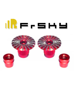 FrSky Vantac M4 4mm CNC Aluminum UMBRELLA Gimbal Stick Ends Red