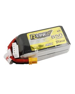 Tattu R-Line 650mAh 14.8V 95C 4S1P Lipo Battery Pack With XT30 Plug