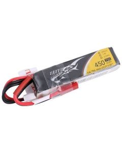 Tattu 450mAh 2S 75C 7.4V Lipo Battery Pack with JST Plug-Long size