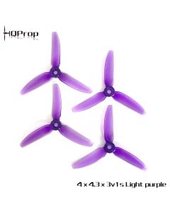 HQ Durable Prop 4X4.3X3V1S (2CW+2CCW)-Poly Carbonate Color Light Purple