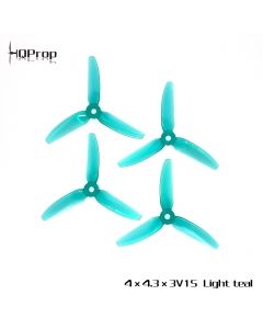 HQ Durable Prop 4X4.3X3V1S (2CW+2CCW)-Poly Carbonate Color Light Turquoise