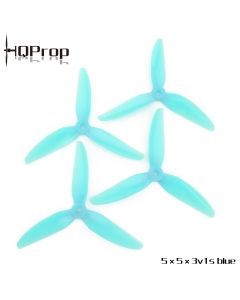 HQ Durable Prop 5X5X3V1S (2CW+2CCW) Color Light Blue Poly Carbonate