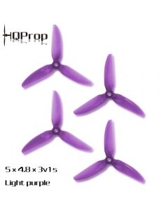 HQ Durable Prop 5X4.8X3V1S (2CW+2CCW) Color Light Purple Poly Carbonate