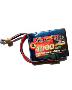 Gens ace 4000mAh 7.4V Receiver  2S1P Lipo Battery pack without  connector