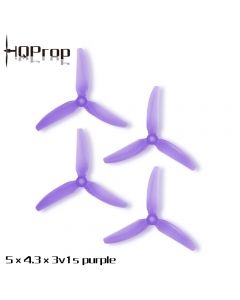 HQ Durable Prop 5X4.3X3V1S (2CW+2CCW)-Poly Carbonate Color Purple