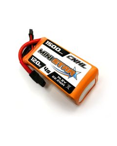 CNHL MiniStar 1500mAh 14.8V 4S 120C LiPo Battery with XT60 Plug
