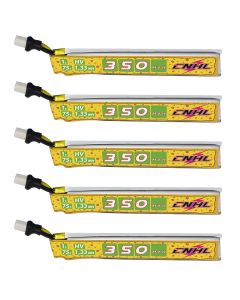 CNHL Pizza Series 350mAh 3.8V 1S 75C LiPo Battery with BT2.0 Plug (5 Pack)
