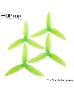 HQ Durable Prop 5X5X3V1S (2CW+2CCW) Color Light Green Poly Carbonate