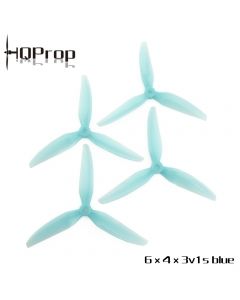 HQ Durable Prop 6X4X3V1S (2CW+2CCW) Color Light Blue Poly Carbonate