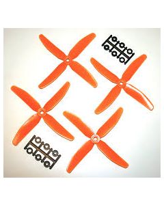 HQ Prop Quad Blade 4*4*4 Orange (2 CW & 2 CCW)