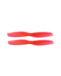 Gemfan 65MMS Durable 2-Blade Props (1.5mm Shaft - Set of 8) CLEAR RED