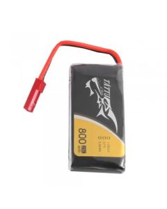 TATTU 800MAH 3.7V 25C 1S1P LIPO BATTERY PACK WITH JST PLUG