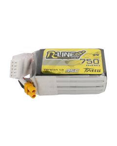 Tattu R-Line 750mAh 14.8V 95C 4S1P Lipo Battery Pack With XT30 Plug