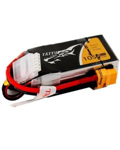 Tattu 1050mAh 14.8V 45C 4S1P Lipo Battery Pack with XT60 Plug